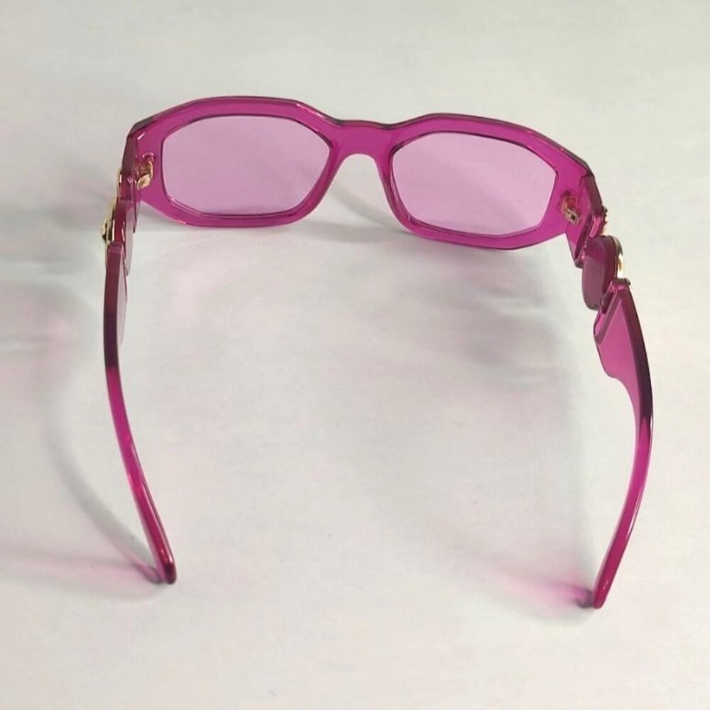 VERSACE Sunglasses VE4361 5334/5 Transparent Fuxia Pink Medusa Biggie Designer - Picture 10 of 16